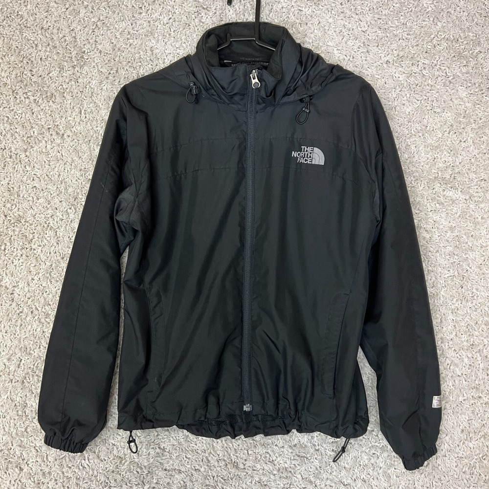 The North‎ Face Jacket Womens Small Black Hooded Breathable Cinch Waist Zip
